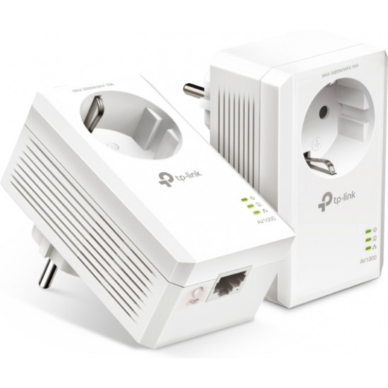 TP-Link TL-PA7017P KIT AV1000 Gigabit Passthrough Powerline Starter Kit v4.0