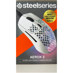 SteelSeries Aerox 3 2022, gaming mouse, white (62603)