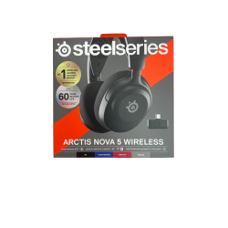 SteelSeries Arctis Nova 5, Gaming-Headset, Bluetooth (61670) Black