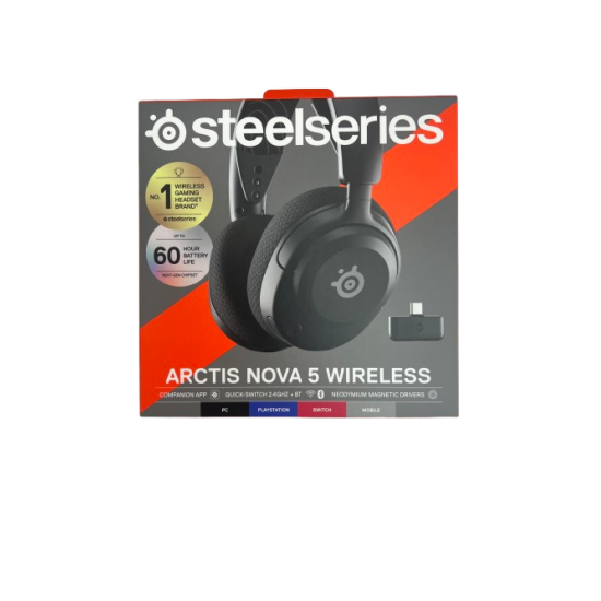 SteelSeries Arctis Nova 5, Gaming-Headset, Bluetooth (61670) Black