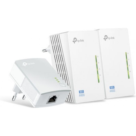TP-Link TL-WPA4220TKIT v5.0, AV600 2-port Powerline WiFi Extender 3-pack KIT