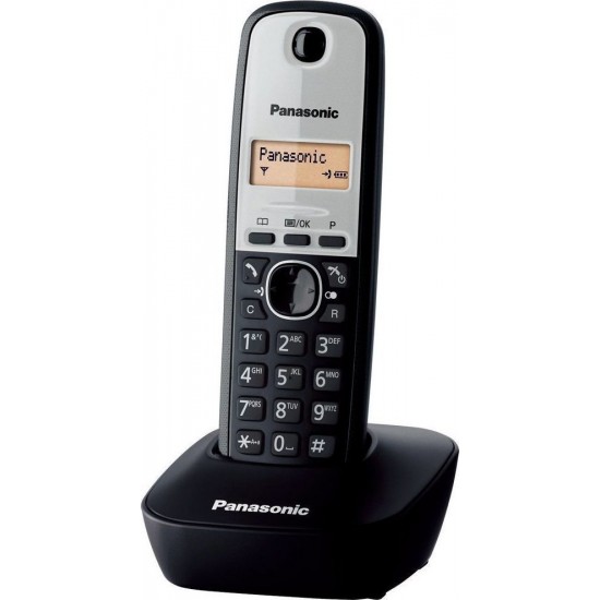 Panasonic KX-TG1611GRG Μαύρο-Ασημί Ασύρματο Τηλέφωνο