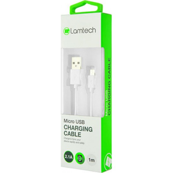 Lamtech microUSB Charging Cable 1m (LAM440986) White