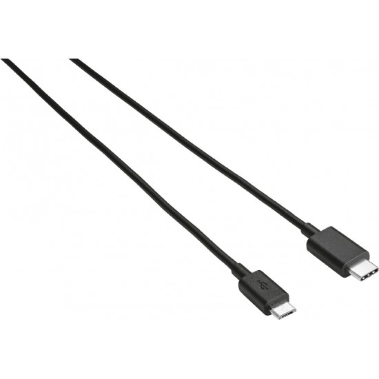 Trust USB 2.0 Cable USB-C male - micro USB male Μαύρο 1m (21316)