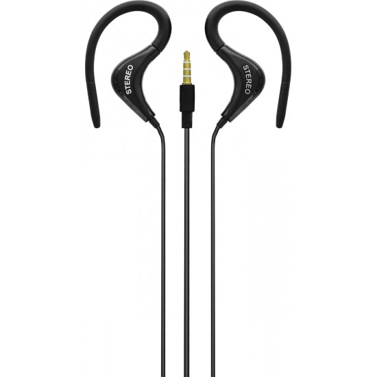 Lamtech Sport Mobile Earphones With Mic Black (LAM020212)