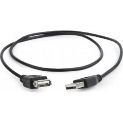 Cablexpert USB 2.0 Extension Cable 0.75m Black (CC-USB2-AMAF-75CM/300-BK)