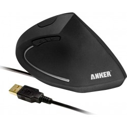 Anker Wired Vertical Ergonomic Mouse (A7851011) , Black (AK-98ANWVM-BA)