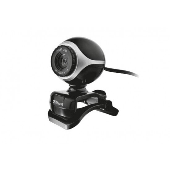 TRUST EXIS Webcam Black / Silver (17003)