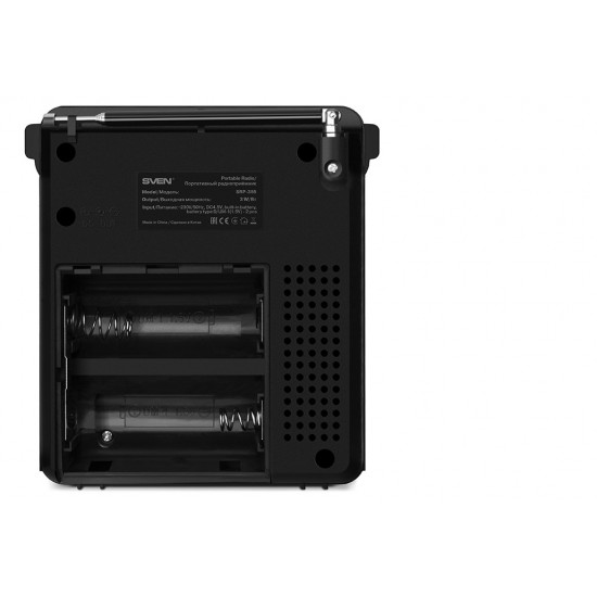 SVEN SRP-355/SV-017125 black Ρετρό Φορητό Ραδιόφωνο ρεύματος & Επαναφορτιζόμενη μπαταρία