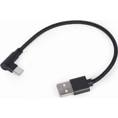Cablexpert Angle (90°) USB-C male - USB-A male Μαύρο 0.2m (CC-USB2-AMCML-0.2M)