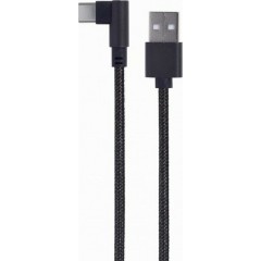 Cablexpert Angle (90°) USB-C male - USB-A male Μαύρο 0.2m (CC-USB2-AMCML-0.2M)