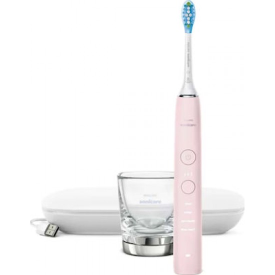 Philips Sonicare DiamondClean 9000 Ηλεκτρική Οδοντόβουρτσα με Χρονομετρητή Pink Edition (HX9911/29)