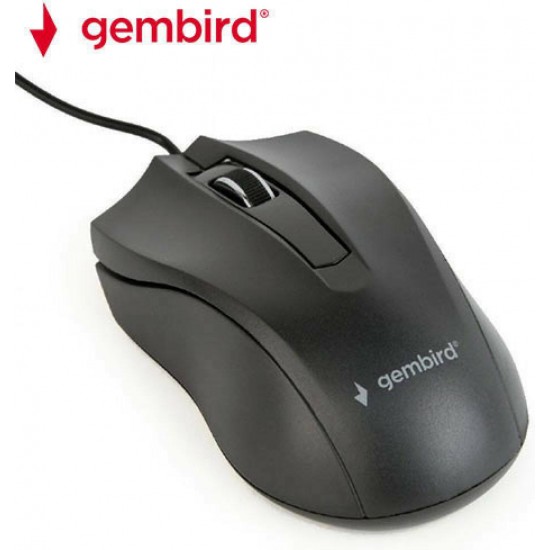Gembird MUS-3B-01 Ενσύρματο Ποντίκι Black