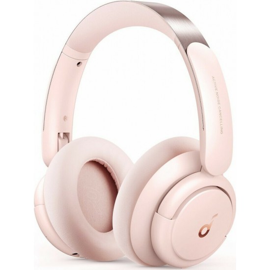 Anker Life Q30 Ασύρματα Over Ear Ακουστικά Ροζ (A3028051)