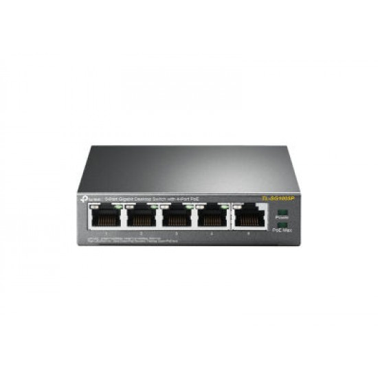 TP-LINK TL-SG1005P V5 5-Port Gigabit Desktop Switch with 4-Port PoE+