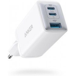 Anker Φορτιστής Χωρίς Καλώδιο GaN με Θύρα USB-A και 2 Θύρες USB-C 65W (A2667324) Λευκός
