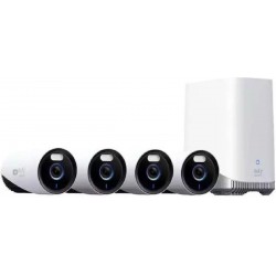 Anker EufyCam E330 Professional Σύστημα Παρακολούθησης 4 Ασύρματων Καμερών IP 8MP με Control Hub (E8600323) Λευκό