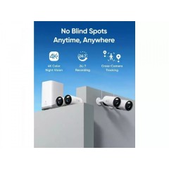 Anker EufyCam E330 Professional Σύστημα Παρακολούθησης 4 Ασύρματων Καμερών IP 8MP με Control Hub (E8600323) Λευκό
