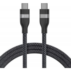 Anker Braided USB 2.0 Cable USB-C male - USB-C 240W 1.8m (A82E2H12) Black