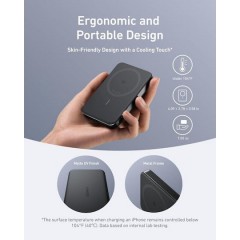 Anker MagGo Ultra-Slim Magnetic Power Bank 10.000 mAh 30W (A1664H11) Black