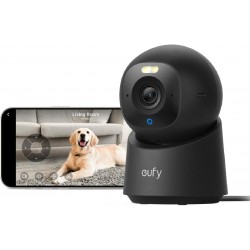 Anker Eufy E30 Indoor Security Camera, 4K UHD, 360 AI, Color Night Vision (T8417310) Black