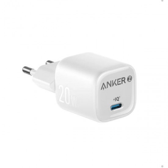 Anker Zolo Fast Mini Charger 20W PD 3.0 USB-C (A2699G21) White