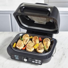 Ninja Foodi Max Pro Επιτραπέζια Ηλεκτρική Ψησταριά 1000W (AG651EU) Μαύρη