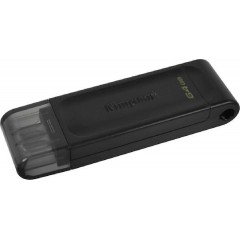Kingston DataTraveler 70 64GB USB 3.2 Stick με σύνδεση USB-C Μαύρο