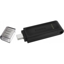 Kingston DataTraveler 70 64GB USB 3.2 Stick με σύνδεση USB-C Μαύρο