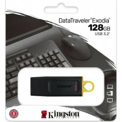 Kingston Exodia Usb Stick 3.2 128gb Data Traveler Black