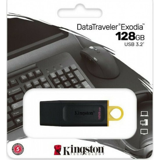 Kingston Exodia Usb Stick 3.2 128gb Data Traveler Black