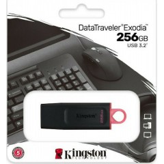 Kingston DataTraveler Exodia 256GB USB 3.2 Stick Μαύρο