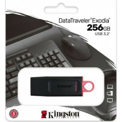 Kingston DataTraveler Exodia 256GB USB 3.2 Stick Μαύρο