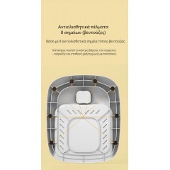 Giggles & Co. Βρεφικό Σταντ Μπάνιου Πτυσσόμενο με Ρυθμιζόμενο Ύψος & Αντιολισθητική Βάση Με Κάθισμα (04821) Gray