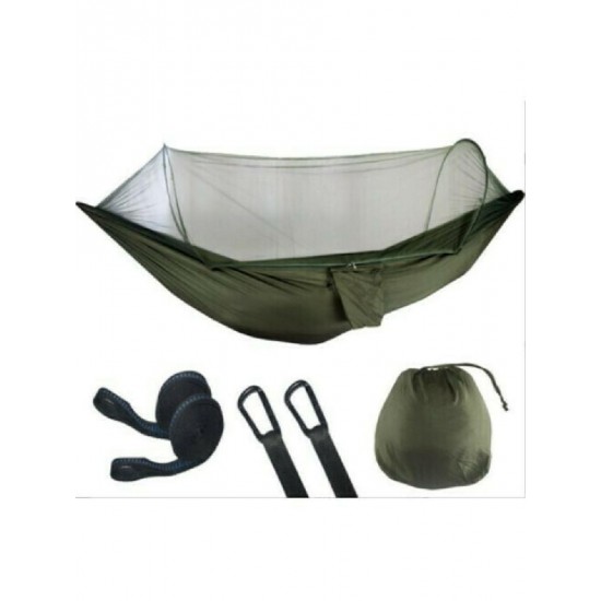 Kepeak Αιώρα Διπλή με Κουνουπιέρα Αυτόματη 290x140cm (CHAMMS002) Xακί