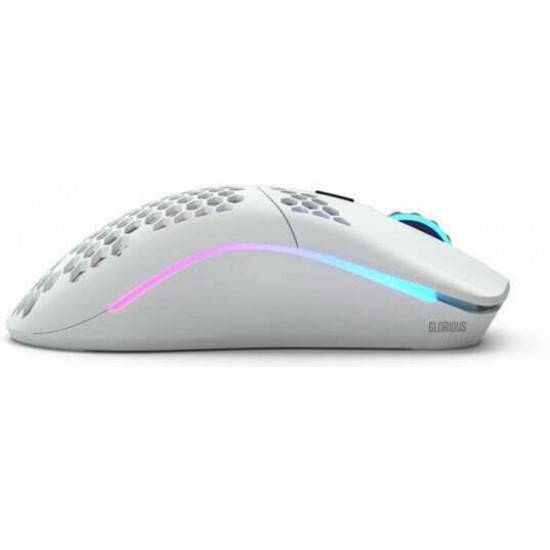 Glorious PC Gaming Race Model O Ασύρματο RGB Gaming Ποντίκι 19000 DPI (GLO-MS-OW-MW) Matte White