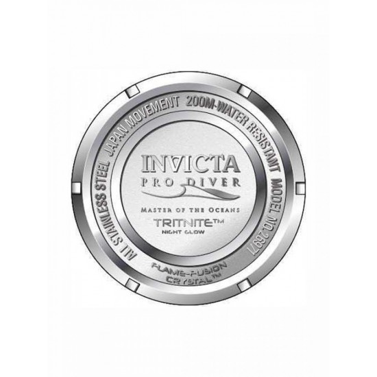 Invicta Pro Diver Ανδρικό Ρολόι 40mm Μπαταρίας με Ασημί Μεταλλικό Μπρασελέ (26971)