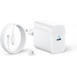 Anker Φορτιστής με Καλώδιο USB-C - USB-C 45W (B2653321) Λευκός