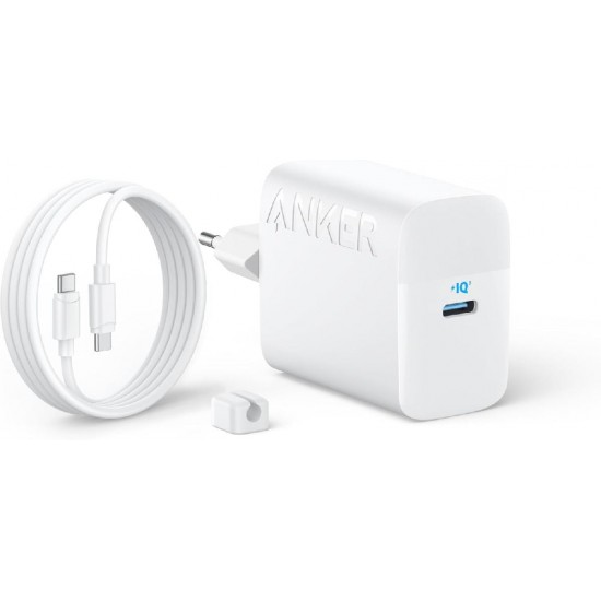 Anker Φορτιστής με Καλώδιο USB-C - USB-C 45W (B2653321) Λευκός