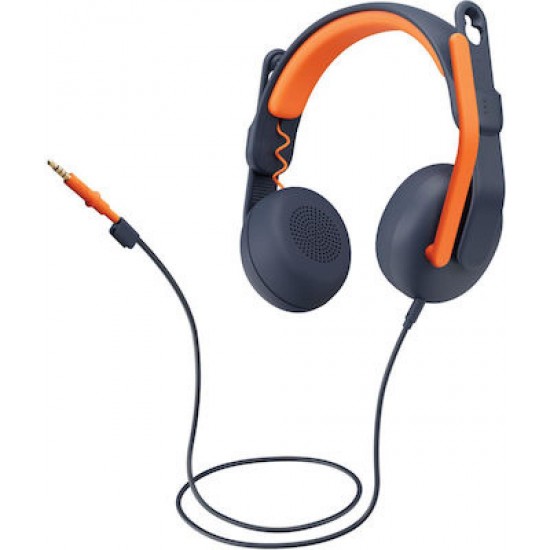 Logitech Zone Learn Ενσύρματα On Ear Παιδικά Ακουστικά (981-001372) Μπλε (Bulk)