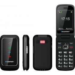 Blaupunkt BS08 Black Κινητό Τηλέφωνο με Μεγάλα Κουμπιά, SOS Call, για Ηλικιωμένους (RO)