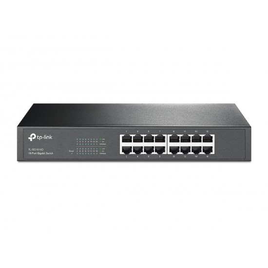 Tp-Link TL-SG1016D 16-Port Gigabit Desktop/Rackmount Switch v12.0 (1730502264) Black