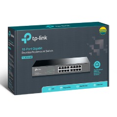 Tp-Link TL-SG1016D 16-Port Gigabit Desktop/Rackmount Switch v12.0 (1730502264) Black