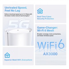 Tp-Link Deco X50 5G Ασύρματο Router Wi-Fi 6 με 3 Θύρες Ethernet v1 (1756500074)