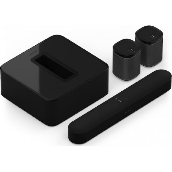 Sonos 5.1 Premium Immersive Set (Beam Gen2 + 2xOne SL + SUB) Black EOL