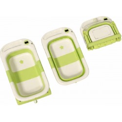 Giggles & Co. Πτυσσόμενη Μπανιέρα Μωρού με Θερμόμετρο Πράσινη