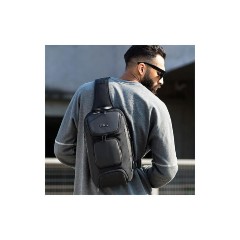 Bange 7086 Ανδρική Τσάντα Στήθους σε Μαύρο χρώμα