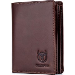 Bull Captain QB-027 Δερμάτινο Ανδρικό Πορτοφόλι με RFID Καφέ