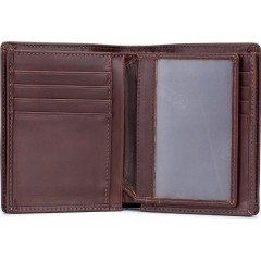 Bull Captain QB-027 Δερμάτινο Ανδρικό Πορτοφόλι με RFID Καφέ