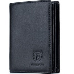 Bull Captain QB-027 Δερμάτινο Ανδρικό Πορτοφόλι με RFID Μαύρο